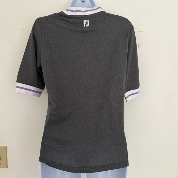 FOOTJOY GOLF NWT Women’s Gray Heather Mock Neck Top NWT - Picture 2 of 8